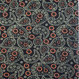 Poplin Print - Paisley - Black