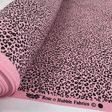 Poplin Print - Tiny Cheetah - Pink