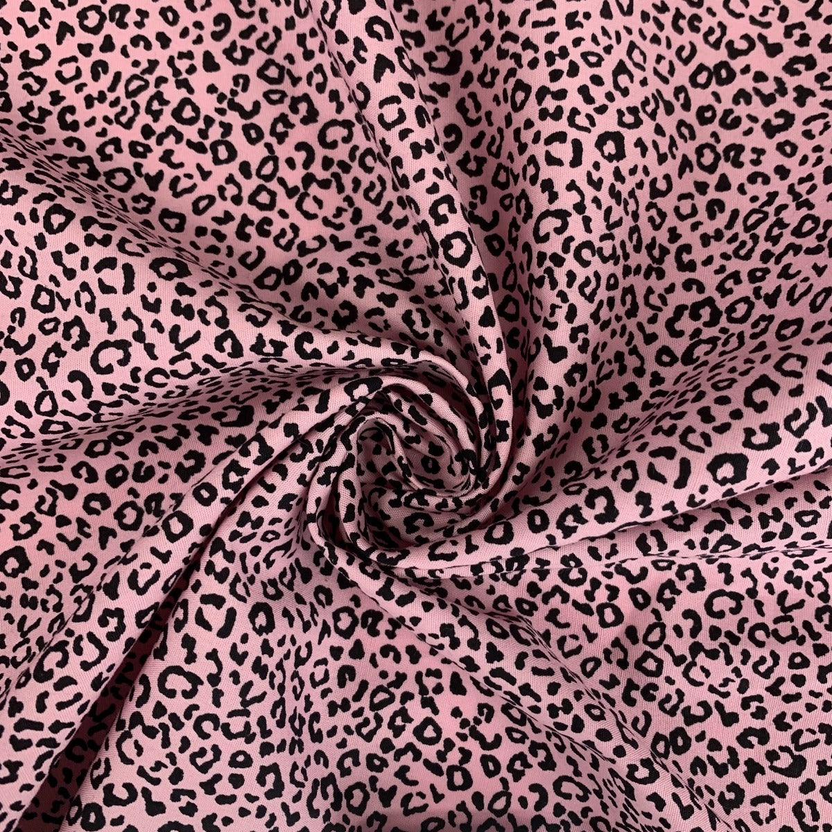 Poplin Print - Tiny Cheetah - Pink