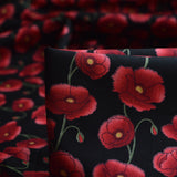 Poplin Prints - Remember Me - Poppy By - Black