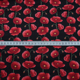 Poplin Prints - Remember Me - Poppy By - Black