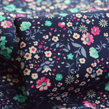 Poplin Print - Sarah - Dark Navy