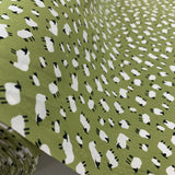 Poplin Print - Sheep's Haven - Lime