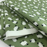 Poplin Print - Sheep's Haven - Sage
