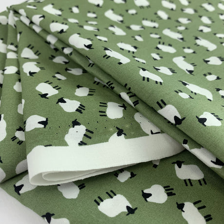 Poplin Prints Sheep S Haven Sage Folded