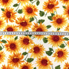 Poplin Print - Sunflowers - Ivory