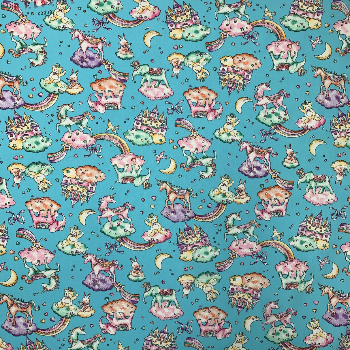 Poplin Print - Sweet Dreams - Sky Blue