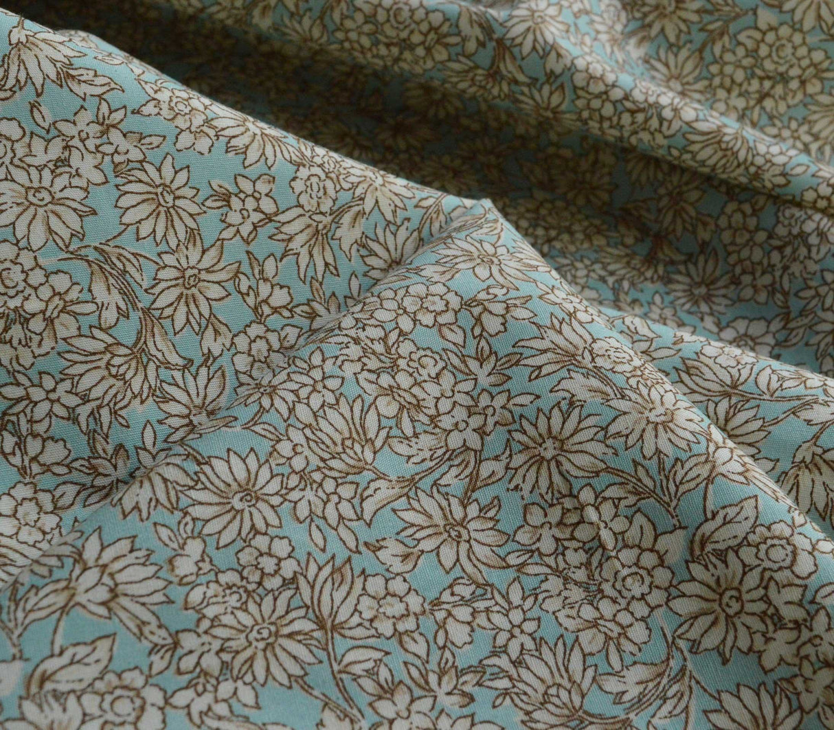 Poplin Print - Tatum Duck Egg Blue