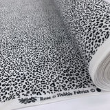 Poplin Print - Tiny Cheetah - White