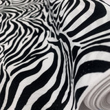 Remnant - Poplin Print - Zebra Print (2.3m)