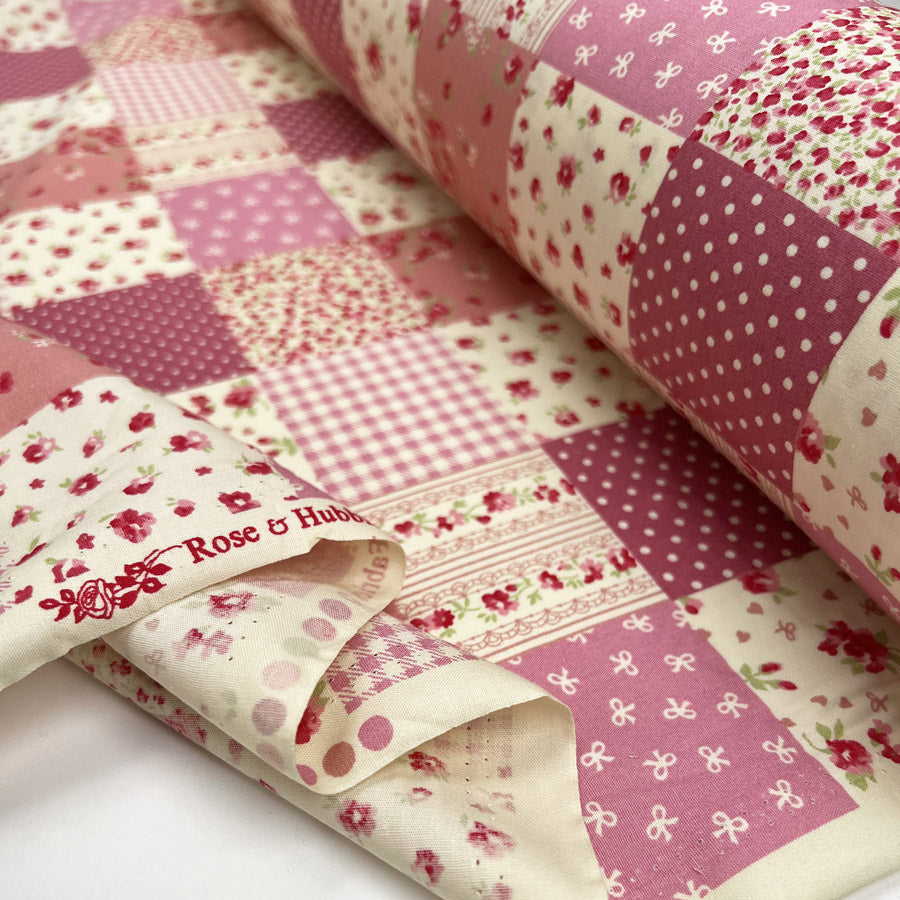 Poplin Print - Patch - Pink