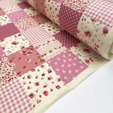 Poplin Print - Patch - Pink