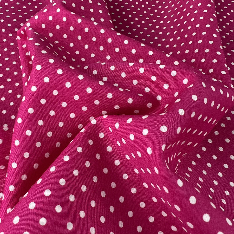 Poplin Print - The Crafty Spot - Cerise