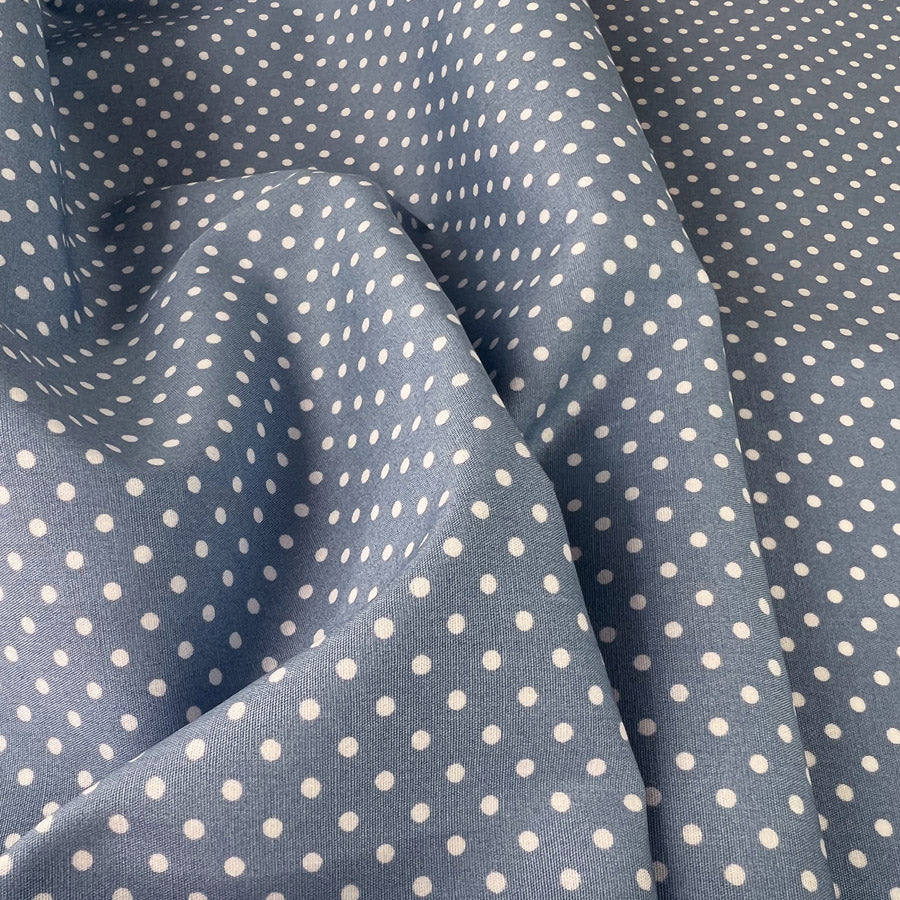 Poplin Print - The Crafty Spot - Dusky Blue