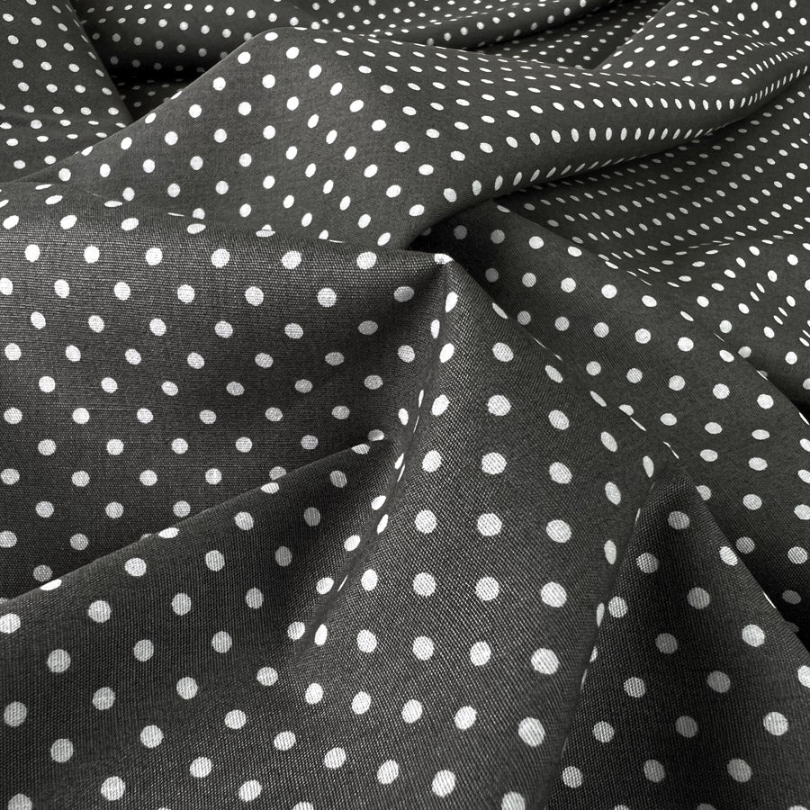 Poplin Print The Crafty Spot Grey Cotton Dress Fabric