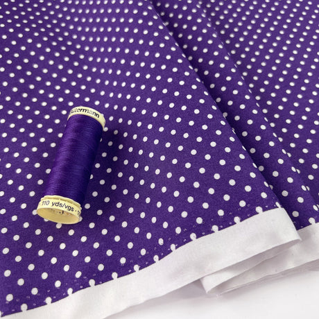 Poplin Print The Crafty Spot Purple Cotton Dress Fabric
