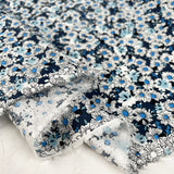Poplin Styles - Daisies - Blue