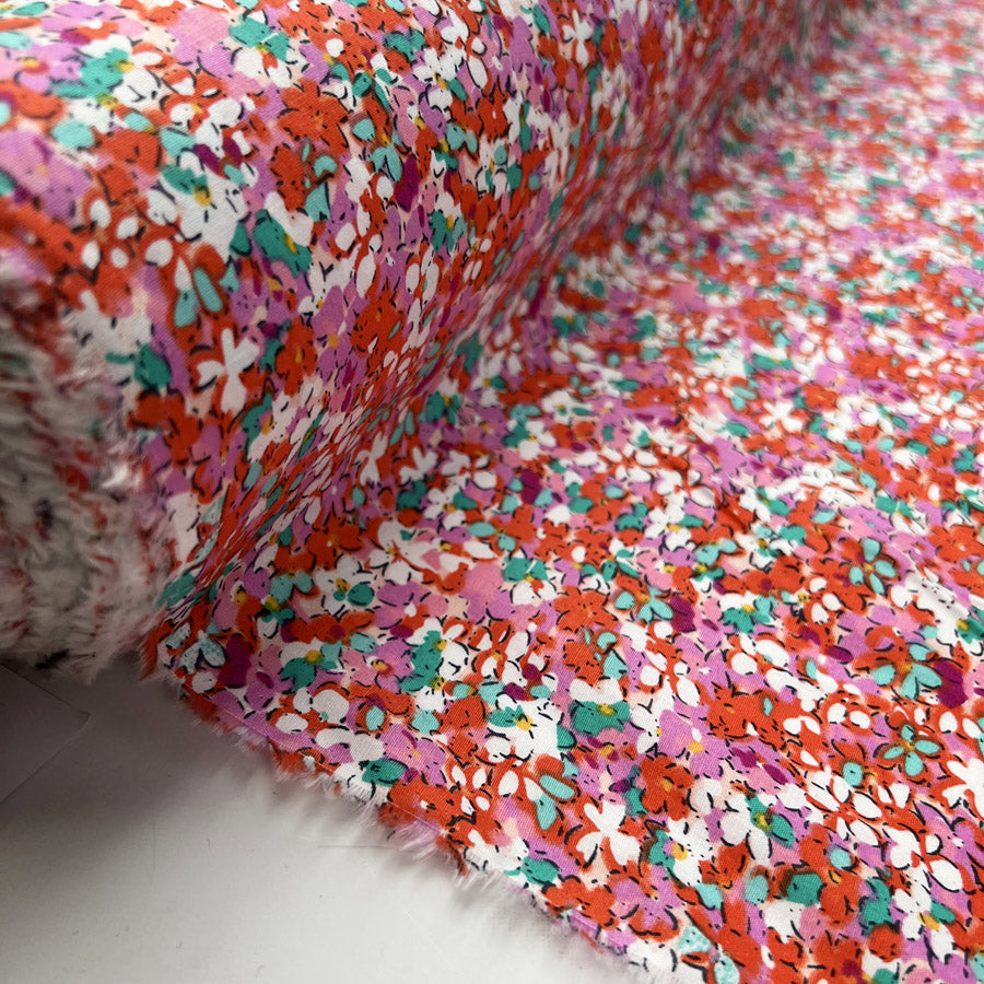 Poplin Styles - Ditsy Floral - Pink