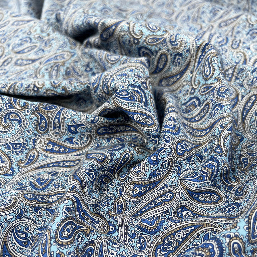 Poplin Styles - Paisley - Blue