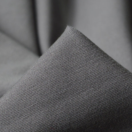 Premium Ponte Roma Grey Viscose Nylon Fabric Cu 1