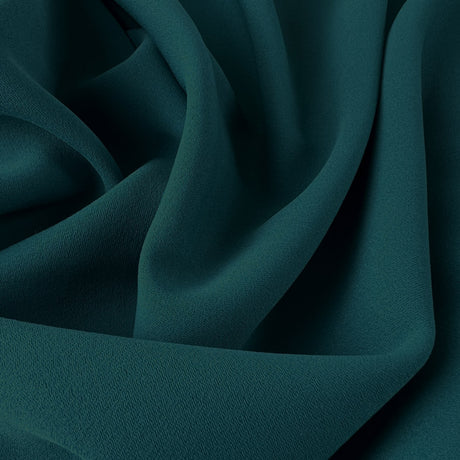 Prestige Dragonfly Teal Polyester Crepe Dressmaking Fabric