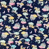 Poplin Print - Sweet Dreams - Navy