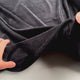 Comfort Velour Black Polyester Elastane Soft Fleece Jersey Fabric Video