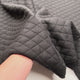 Urban Quilted Jersey Black Polyester Viscose Elastane Knitted Diamond Quilt Fabric Video