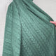 Cable Jersey Green Marl Polyester Viscosea Elastane Rope Double Knit Fabric Video