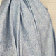 Mens Italian Shirting Bluebell Blue White Cotton Floral Fabric Video 