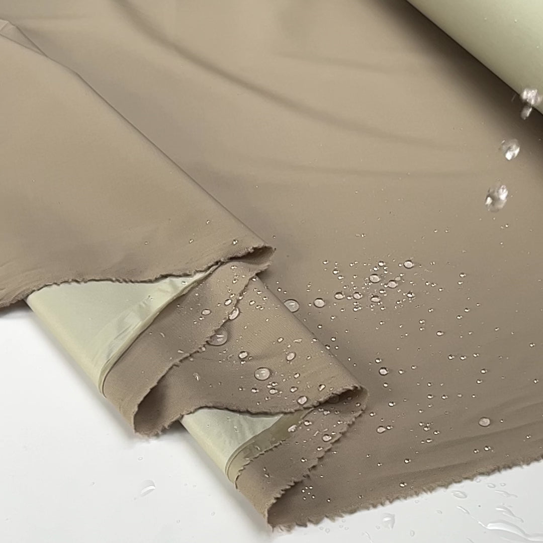 Challenger Stone Wool Face Waterproof Italian Loro Piana Outerwear Fabric Video