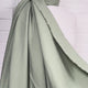 Gentle Green Modal Recycled Polyester Dress Fabric Video