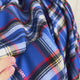Italian Brushed Cotton Blue Check Designer Deadstock Flannel Fabric Video