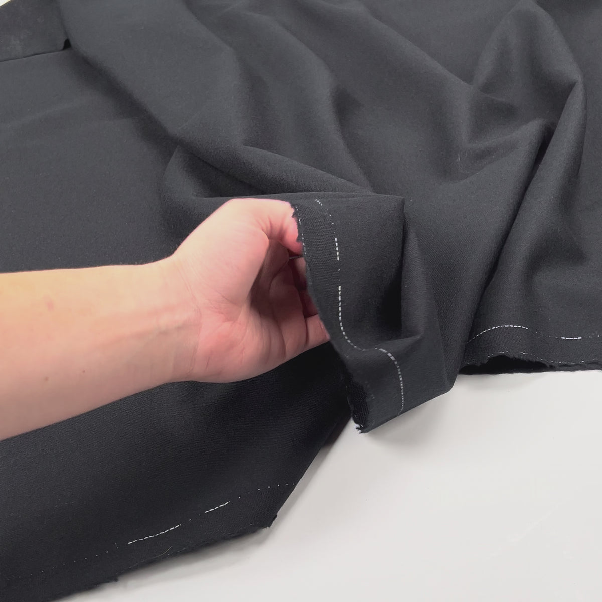 British Ex-Designer Wool Flannel Suiting Fabric Wool Obsession Video