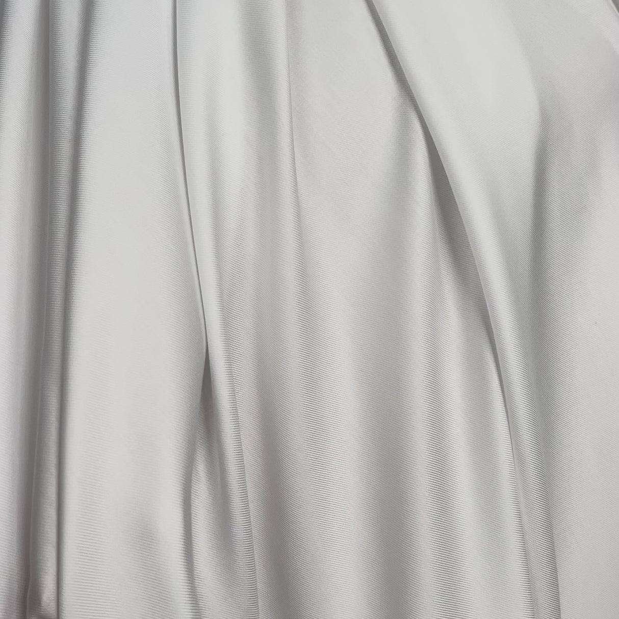 Bianca Perla Viscose White Plain Italian Dress Fabric Video