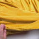 Comfort Velour Mustard Yellow Polyester Elastane Soft Fleece Jersey Fabric Video