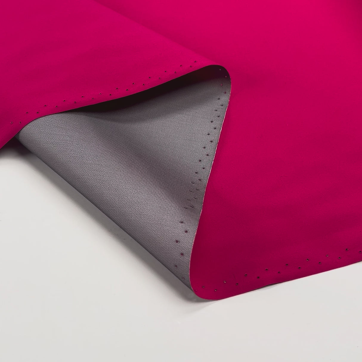 Gore Tex Bright And Beautiful Polyamide Cerise Pink Silver Backing Waterproof Fabric Video 2