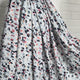 Abstract Floral Cotton Dress Fabric Dashwood Lawn - Flourish Grey Video