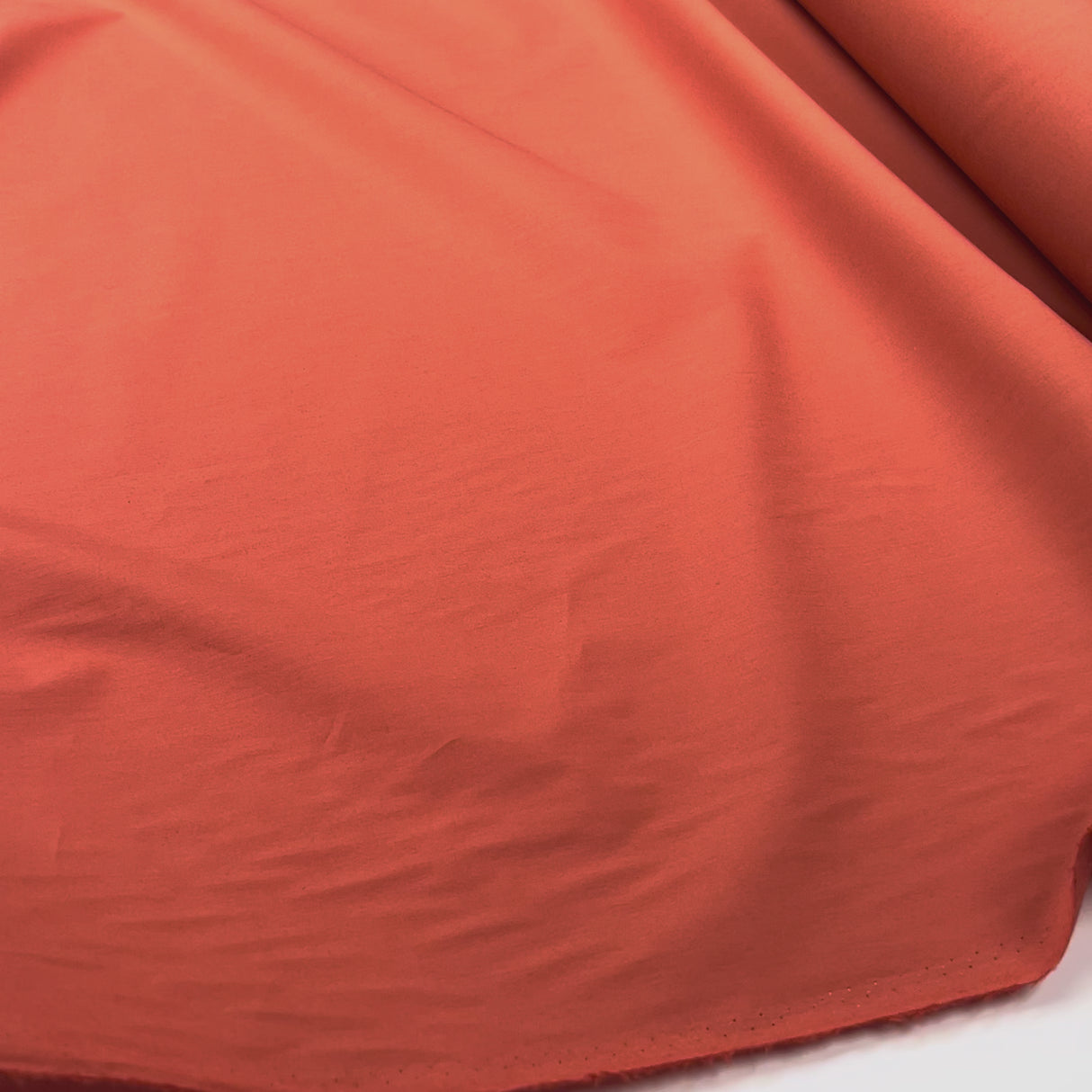 Italian Ex Designer Plain Autumn Cotton Shirt Fabric - Pumpkin Video