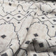 Eastern Surprise Wool Polyester Mix Brushed Abstract Cream Grey Coating Fabric Vid