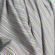 Cotton Rigato Multi White Italian Stripe Shirt Fabric Video