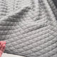 Urban Quilted Jersey Grey Polyester Viscose Elastane Knitted Diamond Quilt Fabric Video