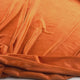 Comfort Velour Pumpkin Orange Polyester Elastane Soft Fleece Jersey Fabric Video