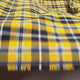 Tartan Lowen Polyester Viscose Mustard Yellow Black Check Dress Fabric Video