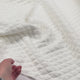 Urban Quilted Jersey Ivory Polyester Viscose Elastane Knitted Diamond Quilt Fabric Video