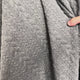 Cable Jersey Grey Marl Polyester Viscose Elastane Rope Double Knit Fabric Video