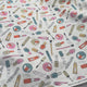Cotton Print Make Up Your Mind White Printed Dress Fabric Video