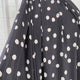 Italian Silk Luna Nera Black White Spot Dress Fabric Video