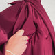 Polyester Elastane Stretch Suiting Crepe Fabric Femme Fatale Bordeaux Video