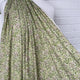 Green Pink Floral Print Dress Fabric Pima Cotton Lawn Honeysuckle Video